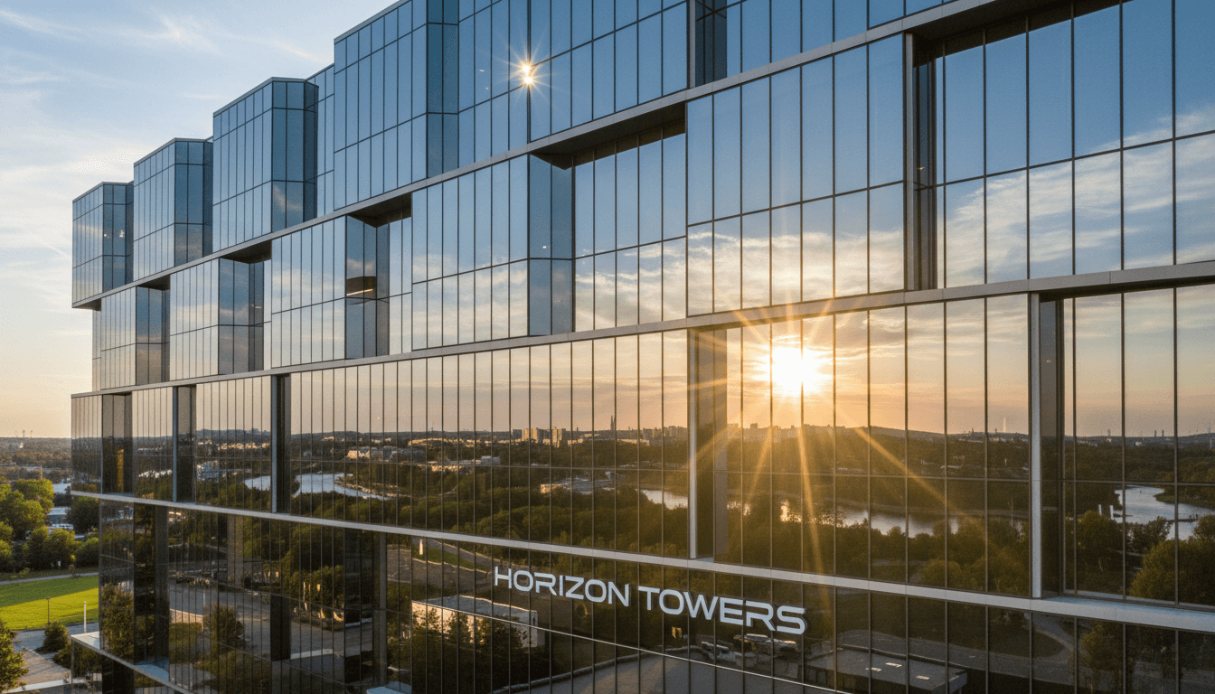 Sparkling clean office building windows reflecting sunlight with modern architecture
